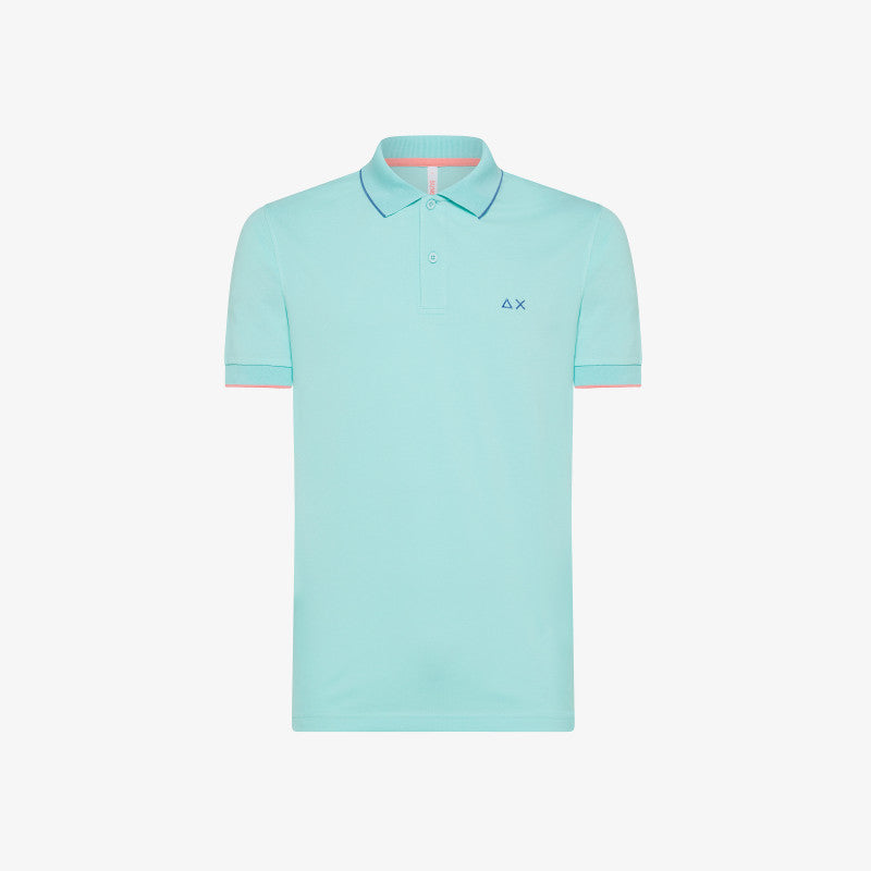 Polo in piquet con logo A34113 94 SUN68 