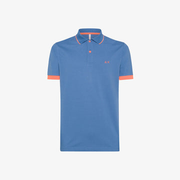 polo con contrasti fluo A34120 56 SUN68 