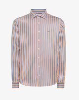 SUN68 camicia stripe fluo Arancione
