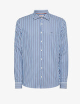 SUN68 camicia stripe fluo Blu
