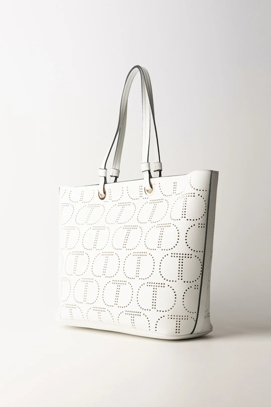 borsa con logo traforato 241TD8030 00001 TWINSET 