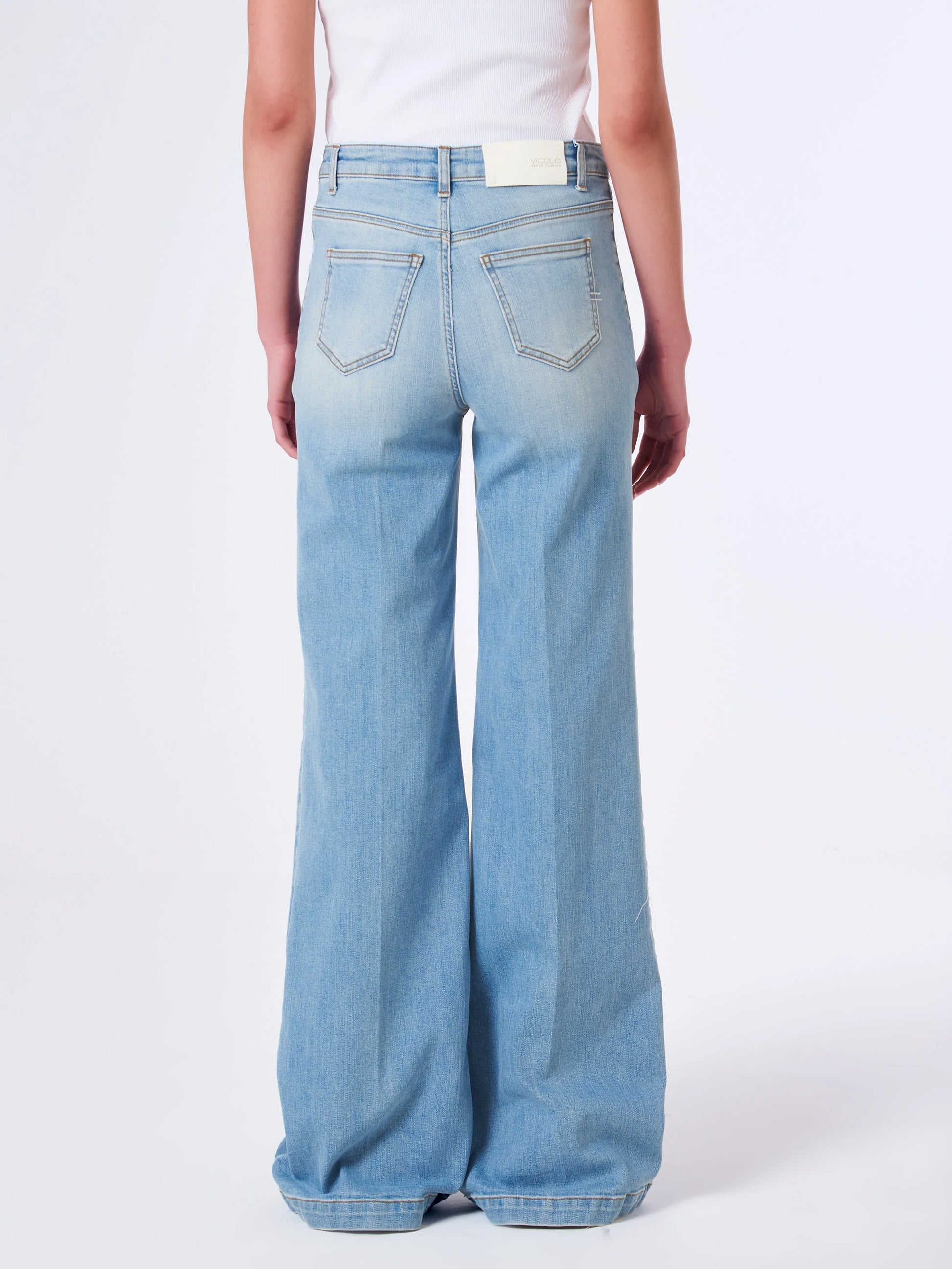 Jeans giudith con bottoni DB5060 DENIM VICOLO 