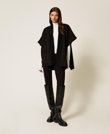 poncho logato 252TO5420 00006 TWINSET 