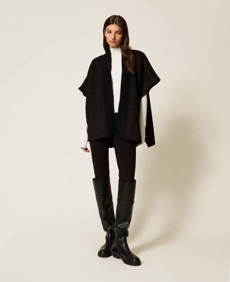 poncho logato 252TO5420 00006 TWINSET 