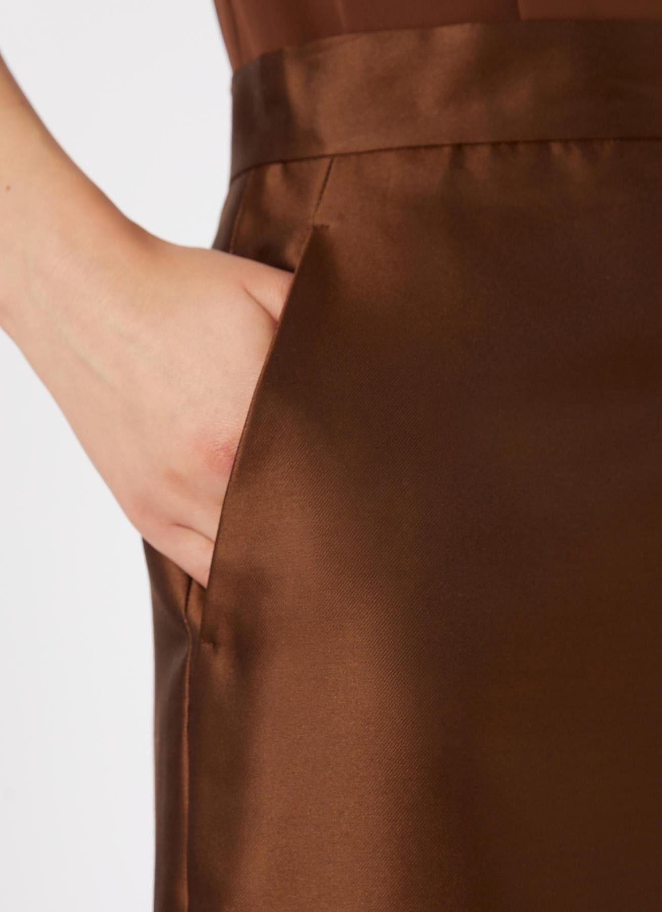 gonna in shantung di seta MSTEGOISTA 002 MAXMARA STUDIO 