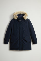 WOOLRICH Polar Parka in Ramar Cloth con pelliccia Blu