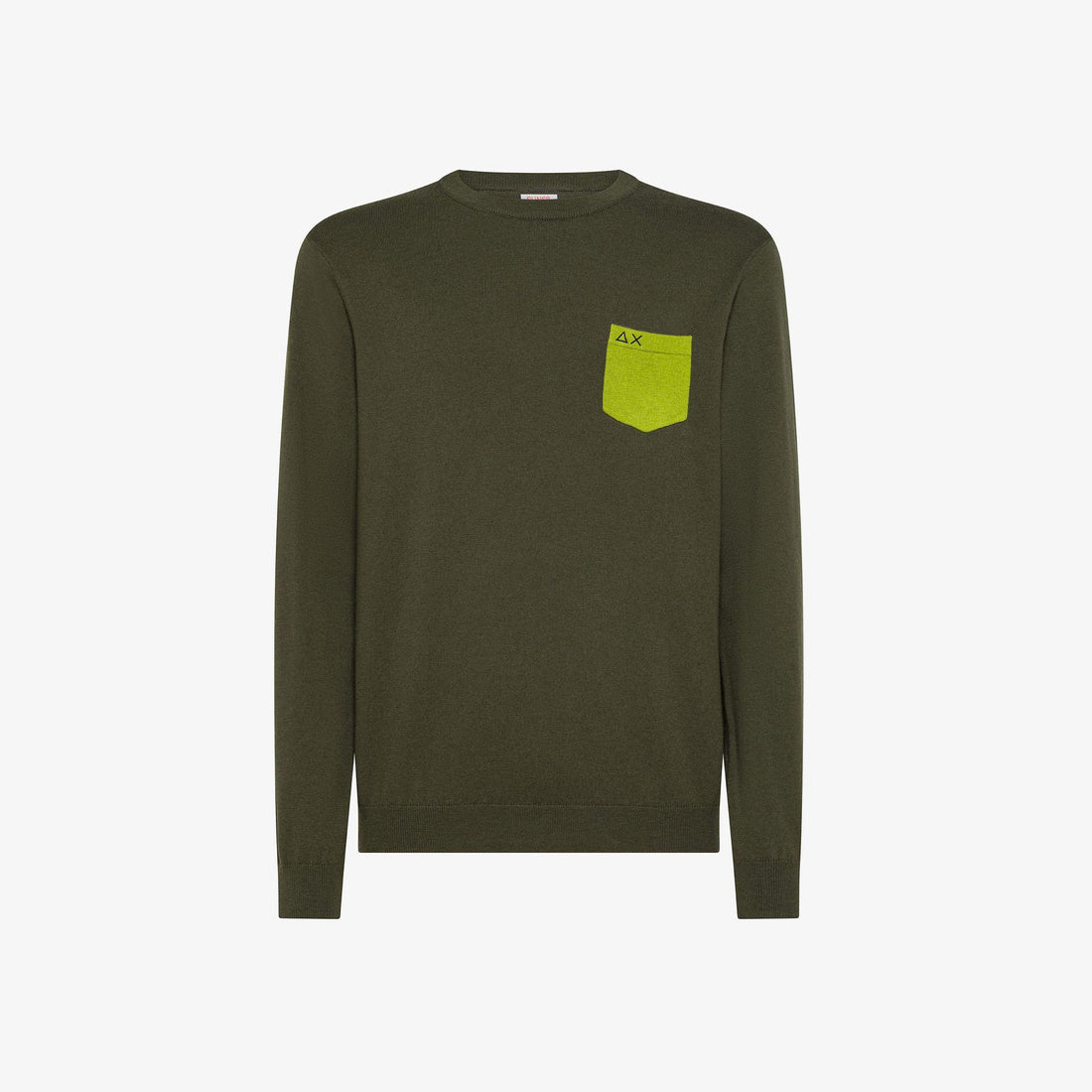 maglione con taschino e toppe K45147 74 SUN68 