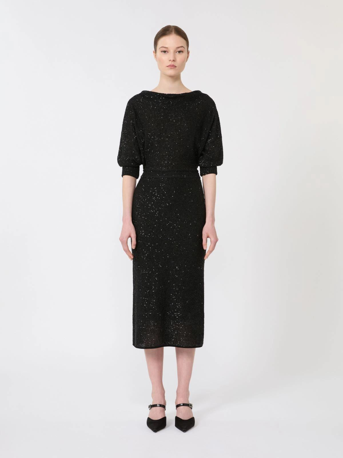 abito con pailettes MSEGETTO 001 MAXMARA STUDIO ELEGANTE 