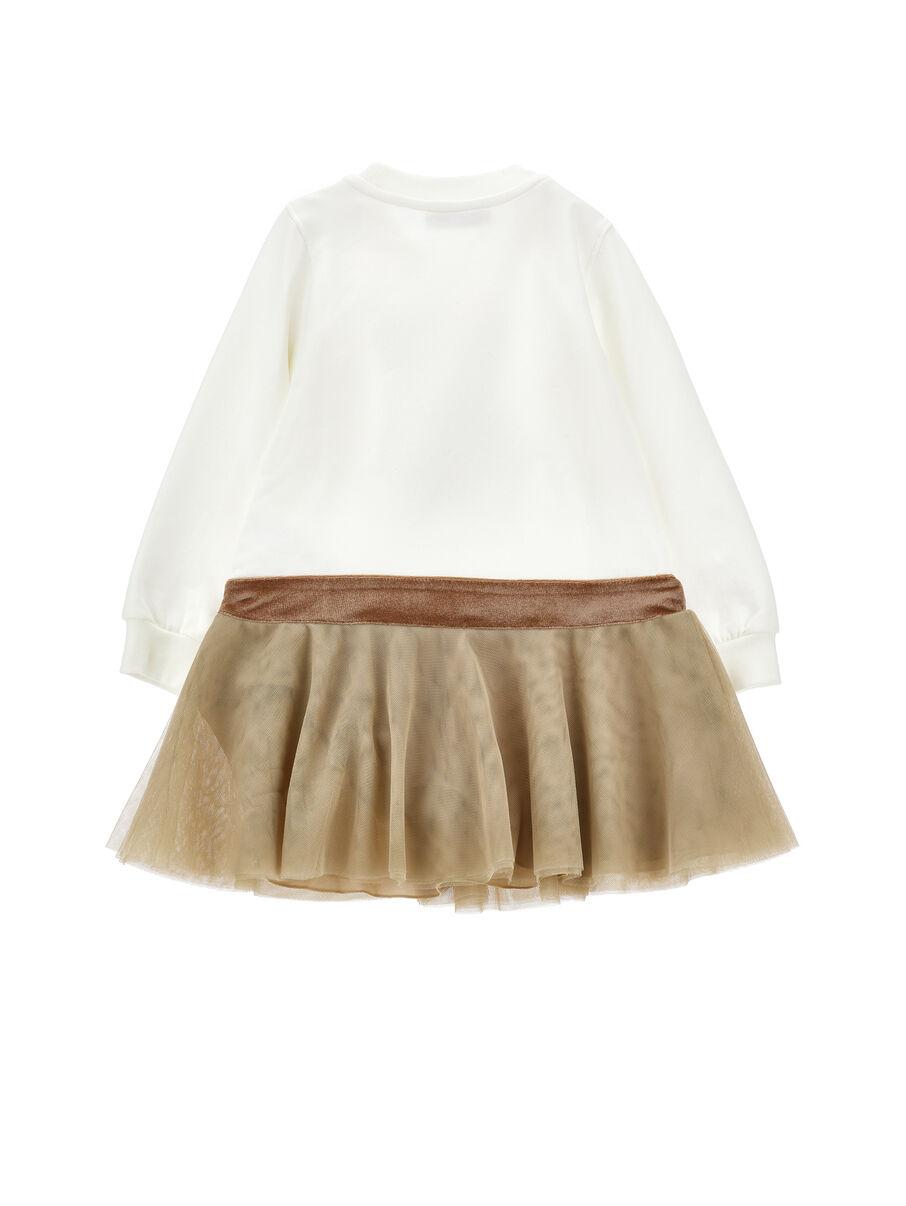 abito teddy strass 19F904 6004 0102 MONNALISA 