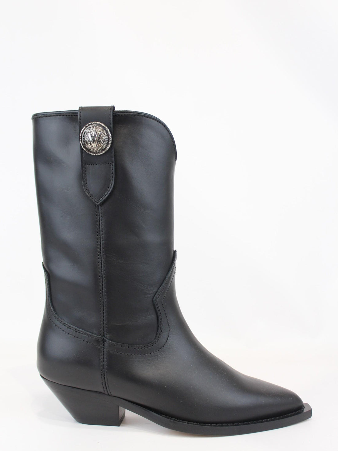 texano in pelle nero 4680 NERO VIA ROMA 15 