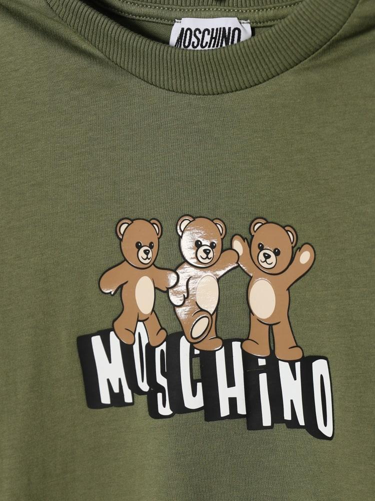 t-shirt con teddy bear HWO00J LAA17 30037 MOSCHINO KIDS 
