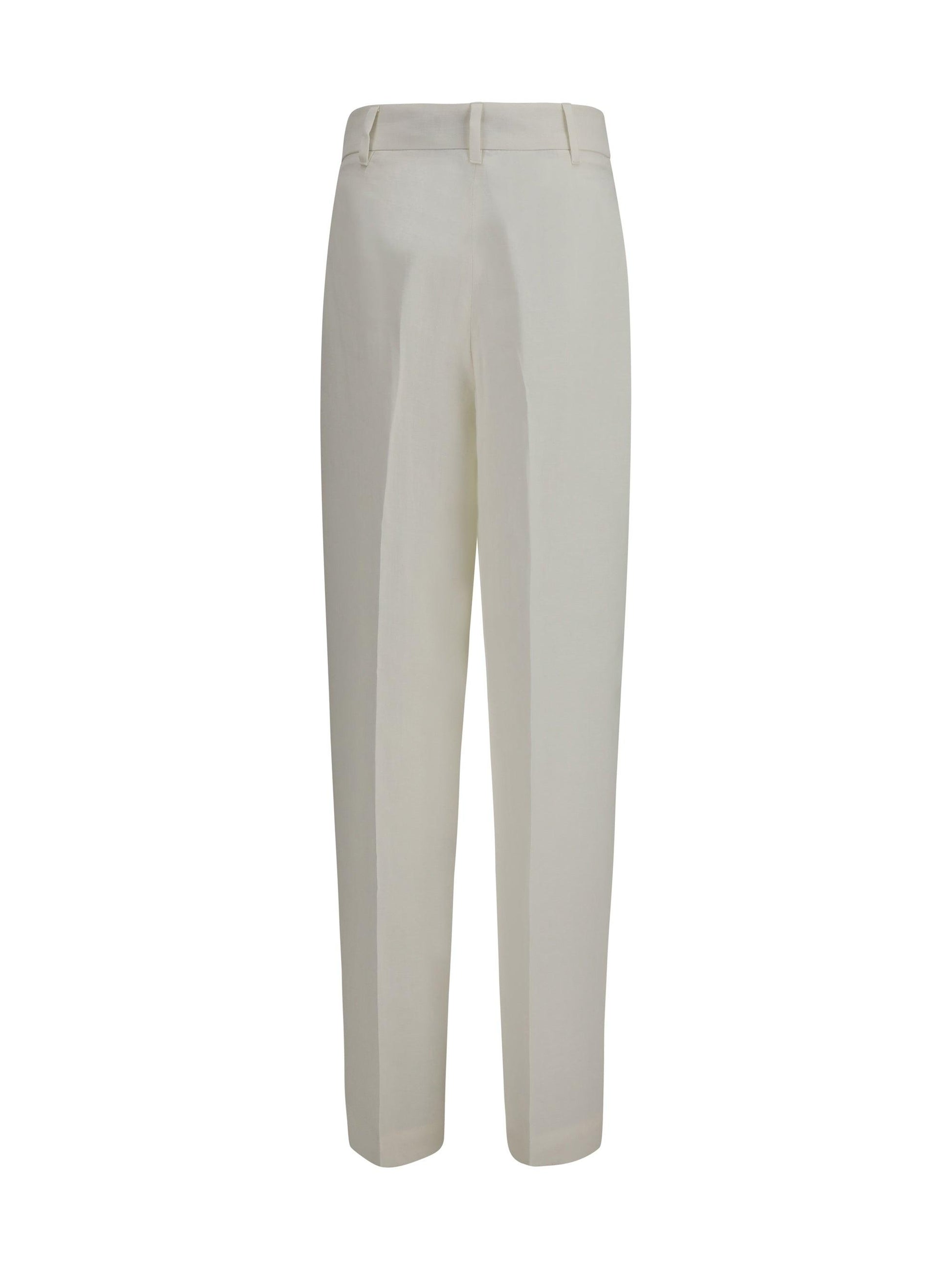pantalone ampio in batavia di lino MSTSUMERO 015 MAXMARA STUDIO 