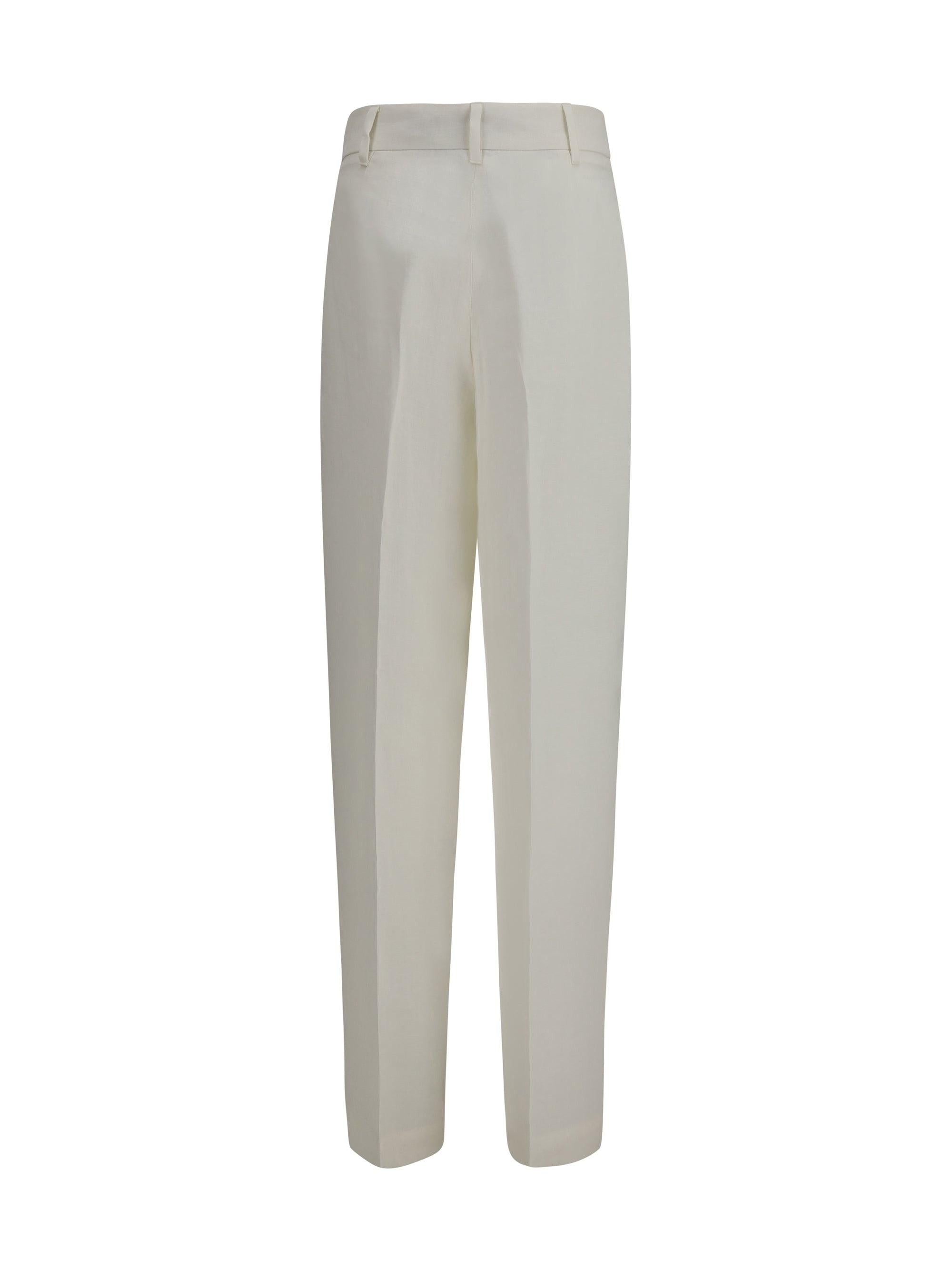 pantalone ampio in batavia di lino MSTSUMERO 015 MAXMARA STUDIO 
