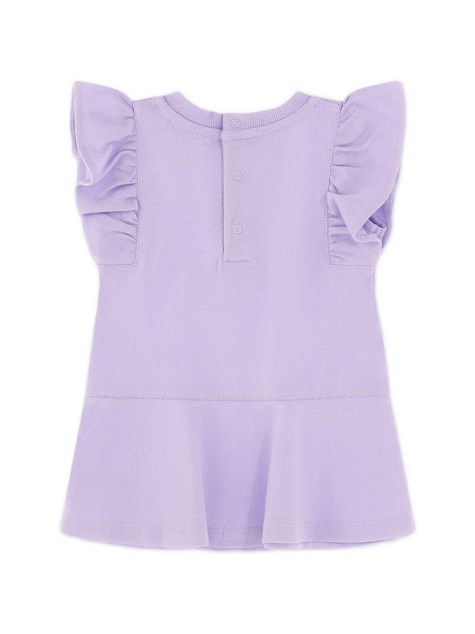 abito con rouches MDV0DILFA06 51683 MOSCHINO KIDS 