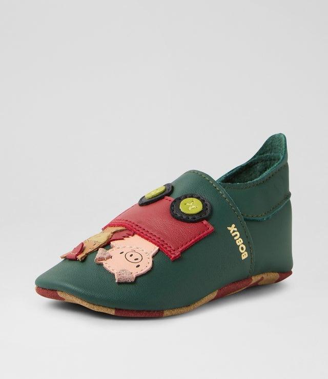 scarpina in pelle con applicazione BQ10545H22LE FOREST BOBUX 