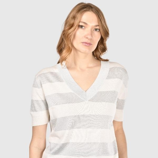 t-shirt in maglia 57220 23702 005 GRAN SASSO 