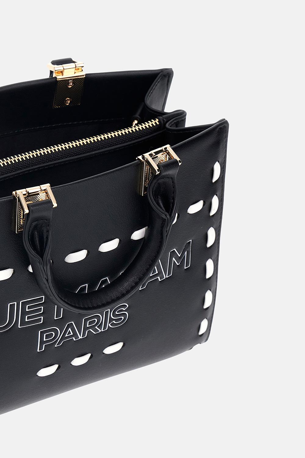 Borsa iconique mini tote 1532ICONIQUE BLACK RUE MADAM PARIS 