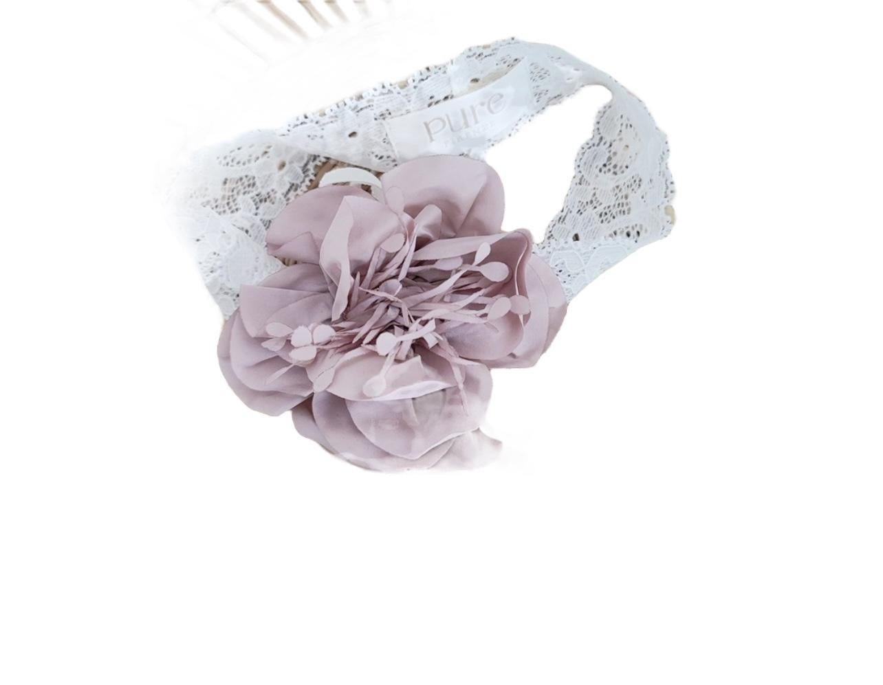 abito in tulle con fiocco PC02229 PANNA/ROSA PURE FIRENZE 