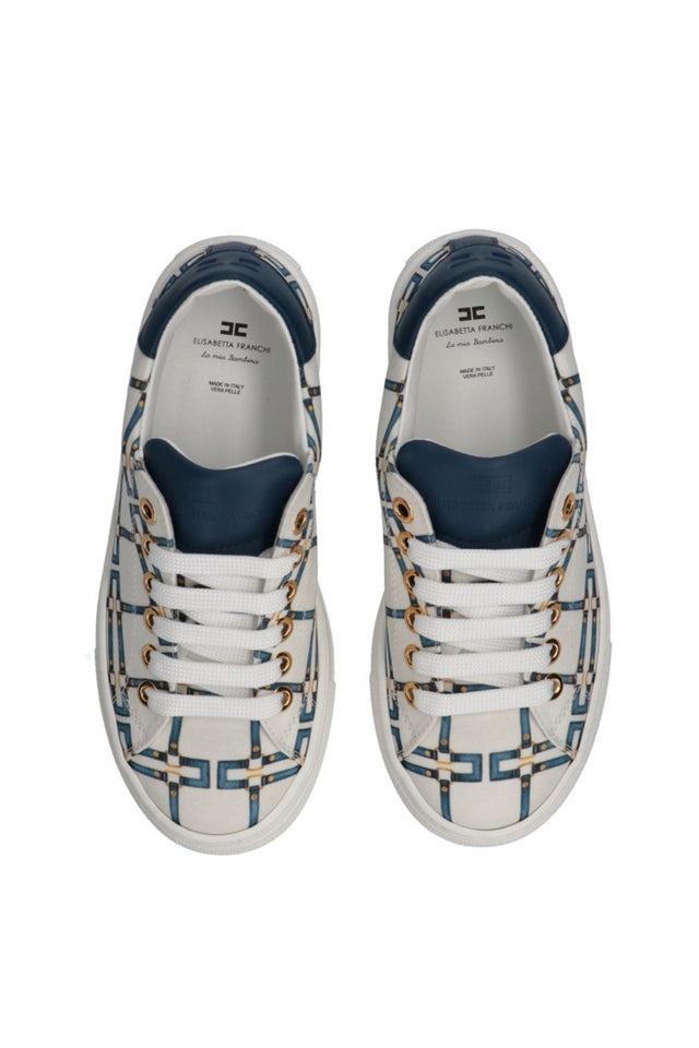 sneakers a fantasia F4A9E0532 BURRO/BLU ELISABETTA FRANCHI 