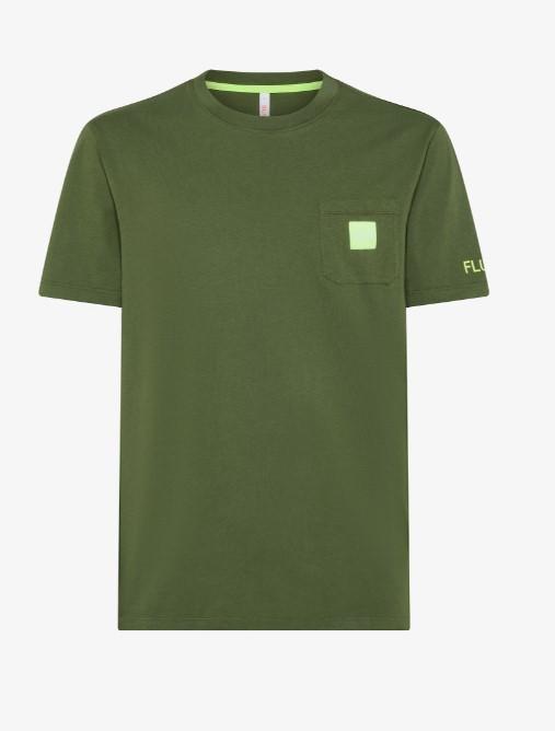 t-shirt con logo quadrato T34107 37 SUN68 