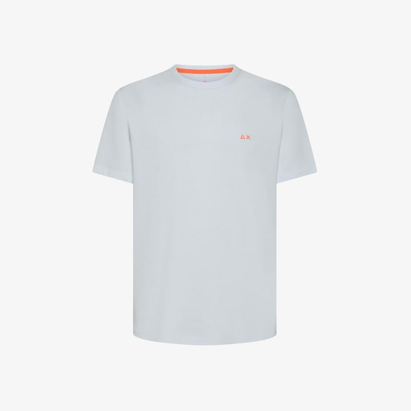 t-shirt con logo in contrasto T35123 BIANCO SUN68 