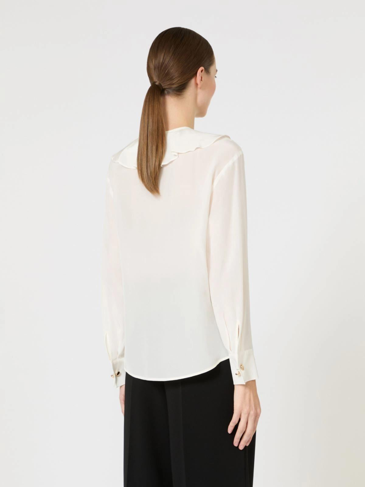 blusa in seta con volant MSTEPICA 008 MAXMARA STUDIO 