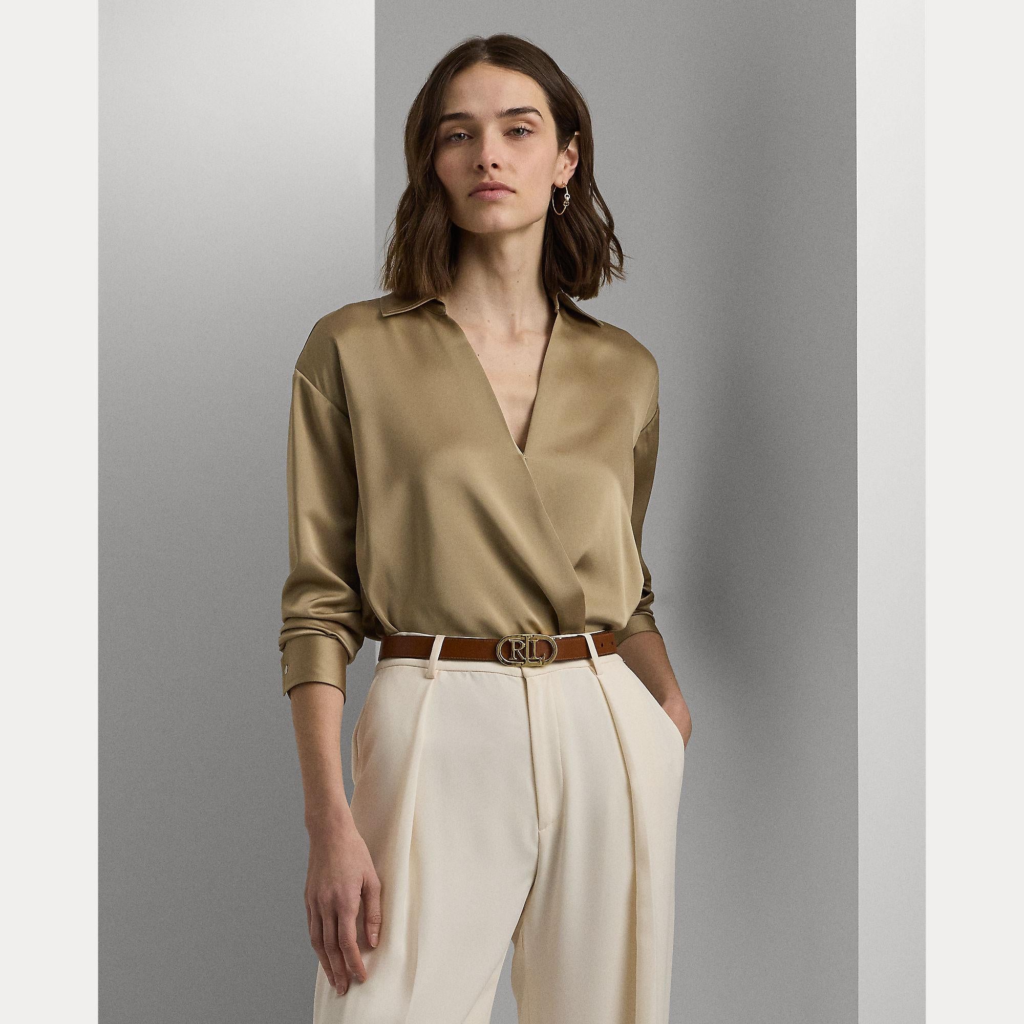 blusa charmeuse di raso 200-940215 002 LAUREN RALPH LAUREN 