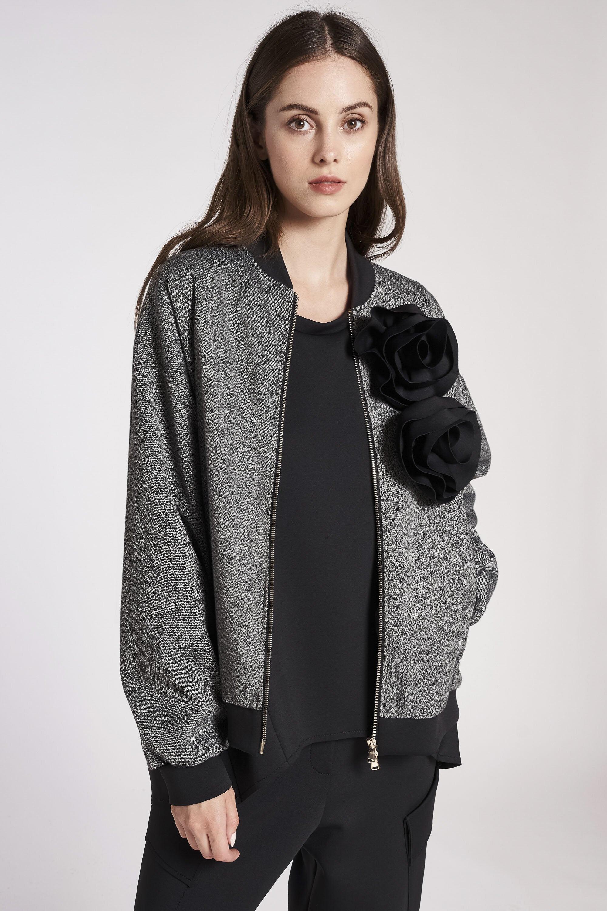 Bomber sfoderato con rose SONE04 10 CARLAG 