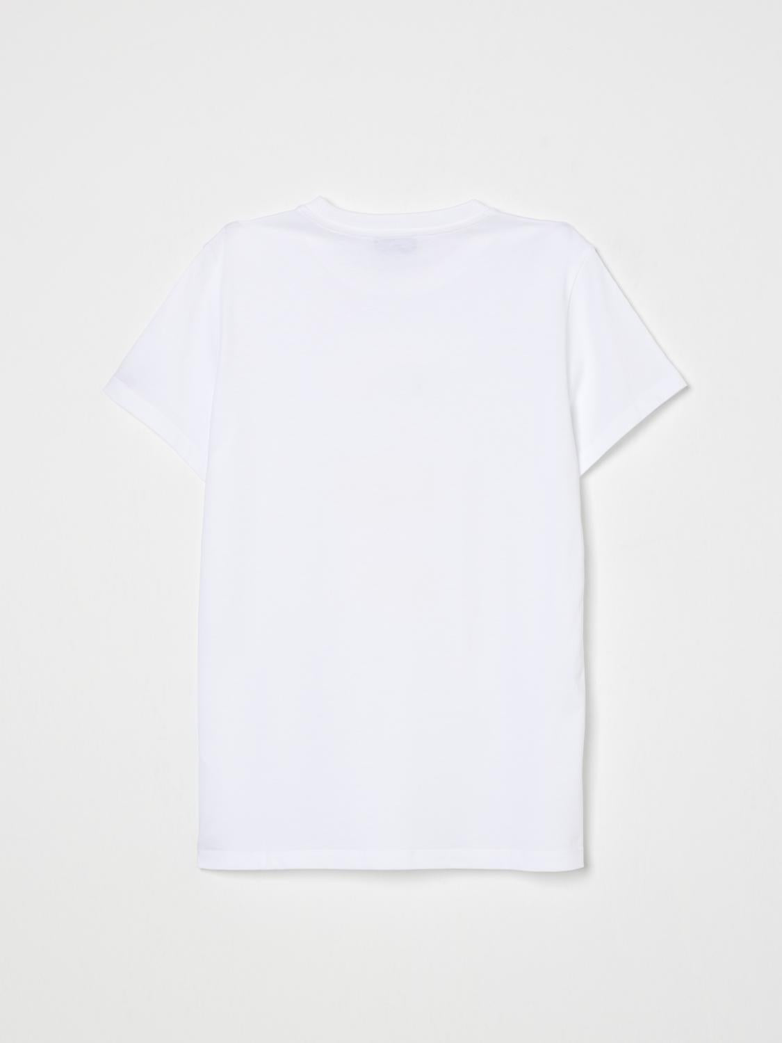 t-shirt con logo HUM05CLBA10 10101 MOSCHINO KIDS 