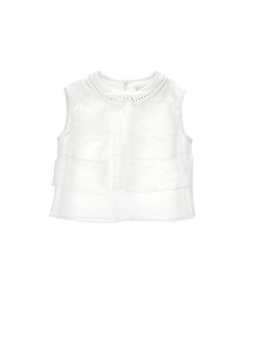 top con ricamo 71G3067990 0001 MONNALISA 