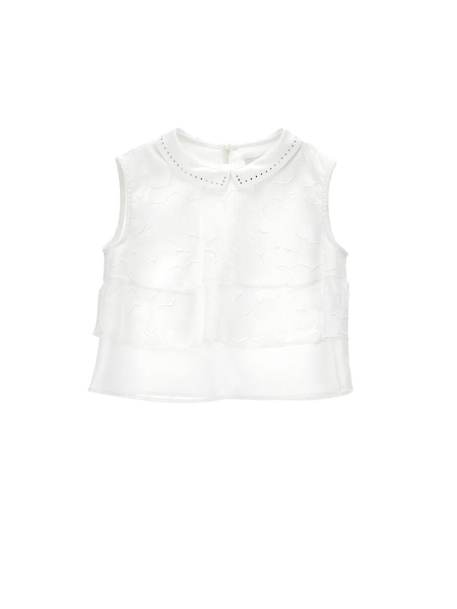 top con ricamo 71G3067990 0001 MONNALISA 