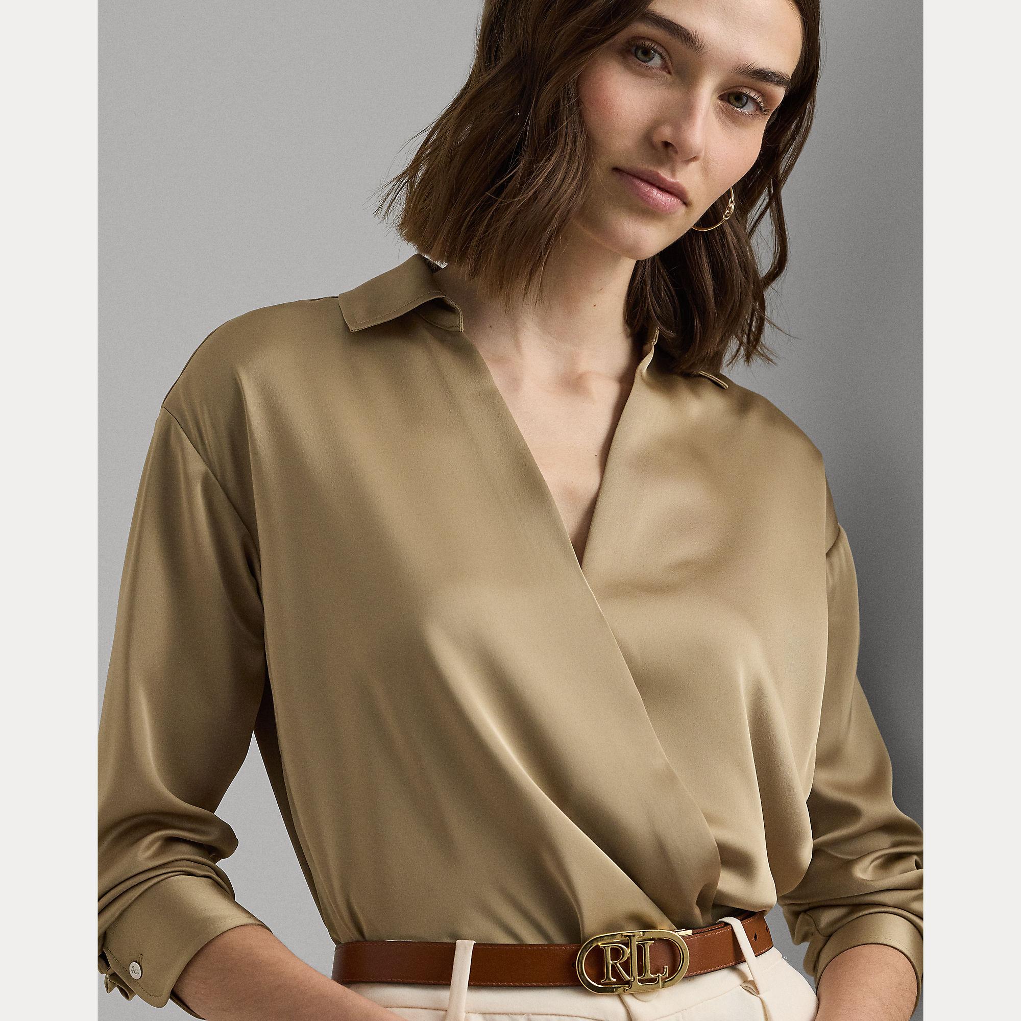 blusa charmeuse di raso 200-940215 002 LAUREN RALPH LAUREN 