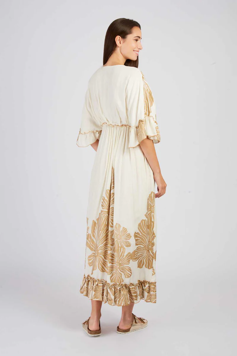 abito lungo stile bohèmien P515007 ECRU DERHY 