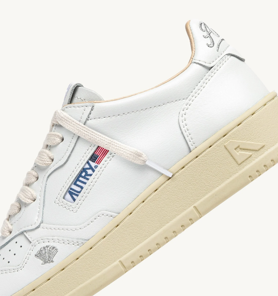 sneakers con dettagli argento AULWHP02 WHITE/SILVER AUTRY 