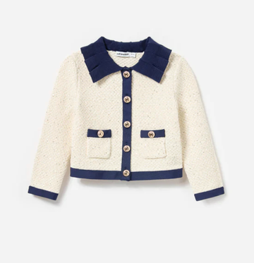 cardigan con bottoni e pailettes 720C-C CREAM SELF-PORTRAIT 