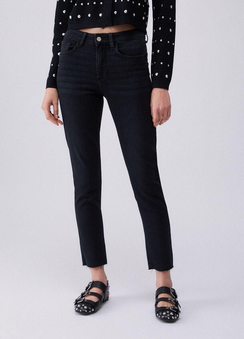 jeans skinny a vita alta UA6035D0305 87483 LIU JO DENIM 