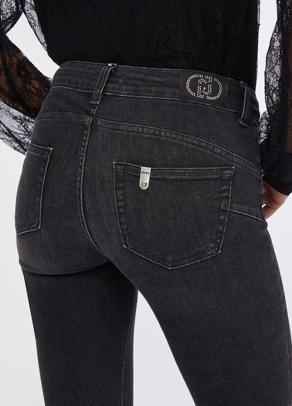 jeans slim con strass UF5016D4797 87462 LIU JO DENIM 