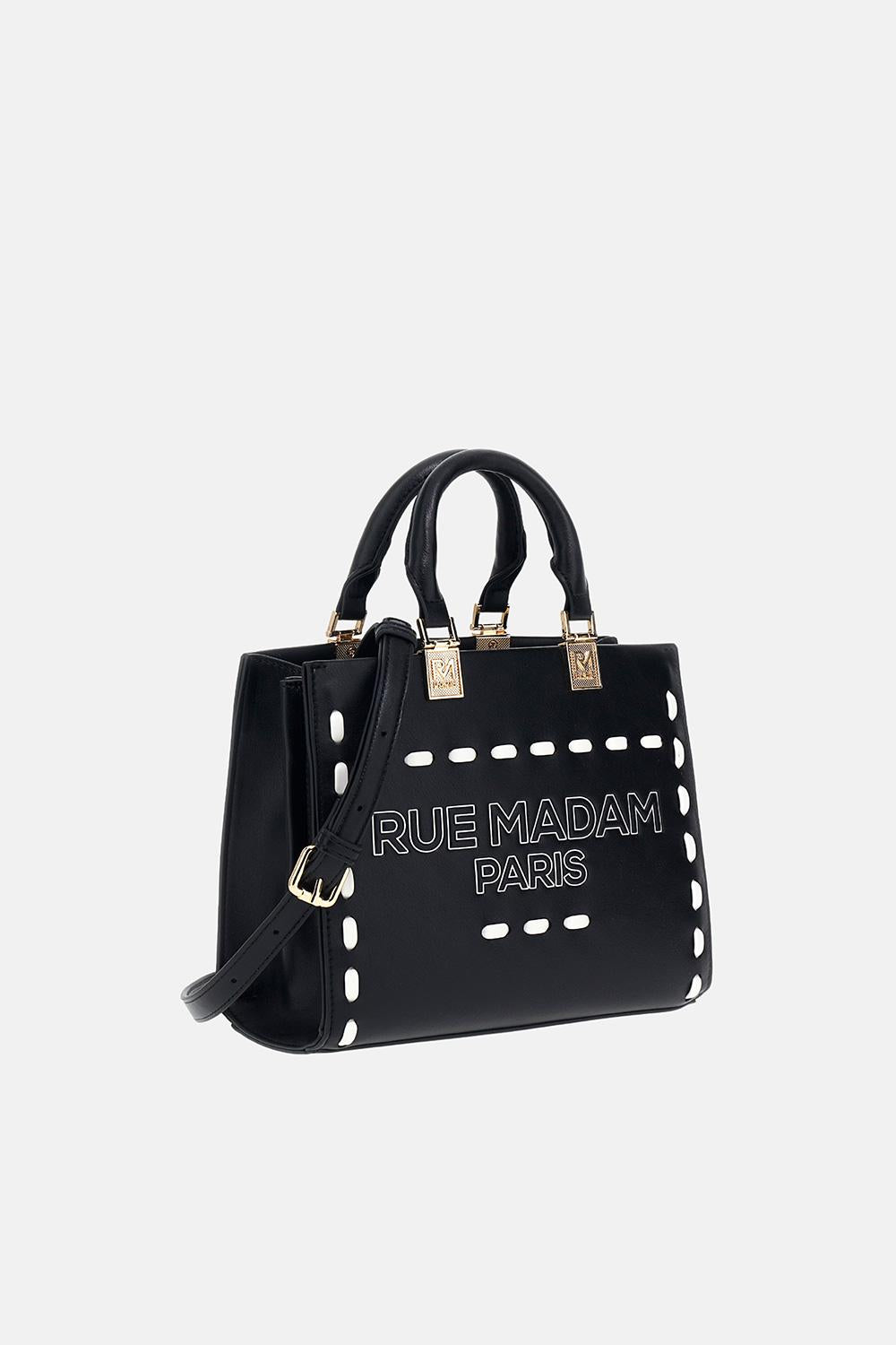 Borsa iconique mini tote 1532ICONIQUE BLACK RUE MADAM PARIS 