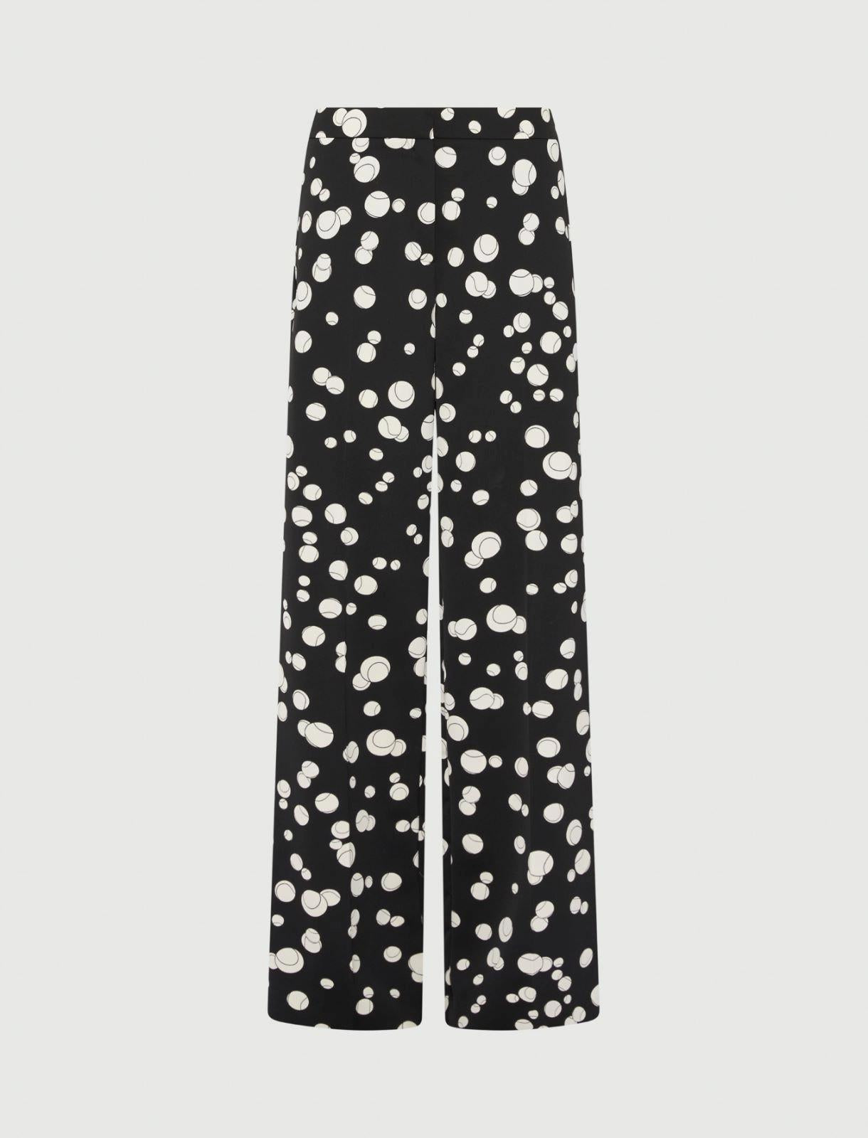 pantalone in satin con fantasia FAVETTA 002 MARella ART. 365 