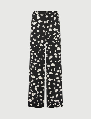 pantalone in satin con fantasia FAVETTA 002 MARella ART. 365 