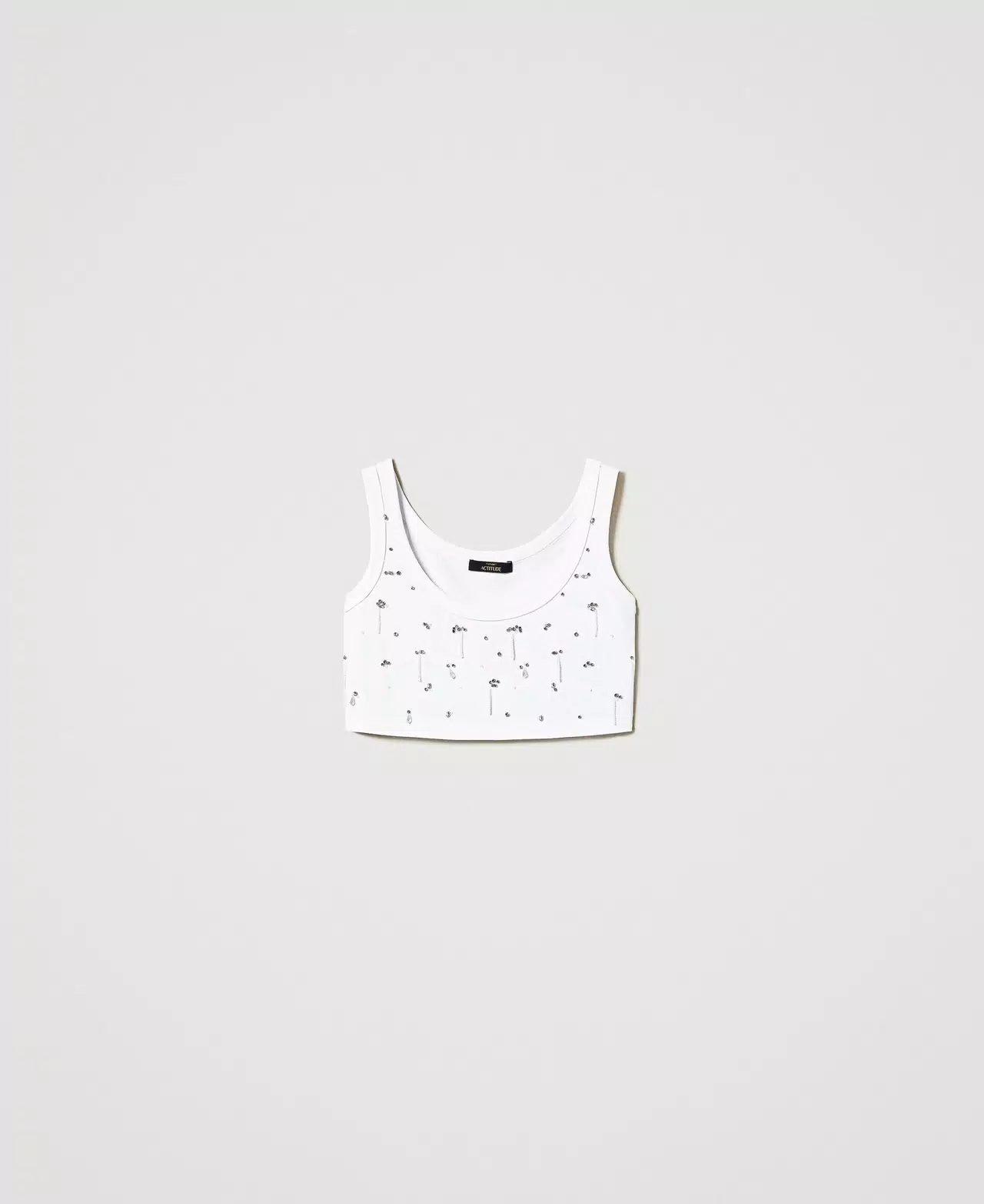top cropped con applicazioni 251AP2222 00840 TWINSET ACTITUDE 