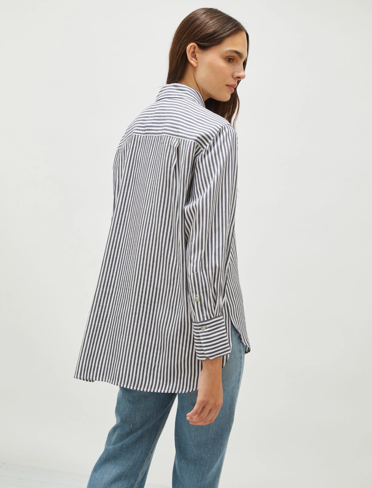 camicia in lino a righe INES 002 MARella 