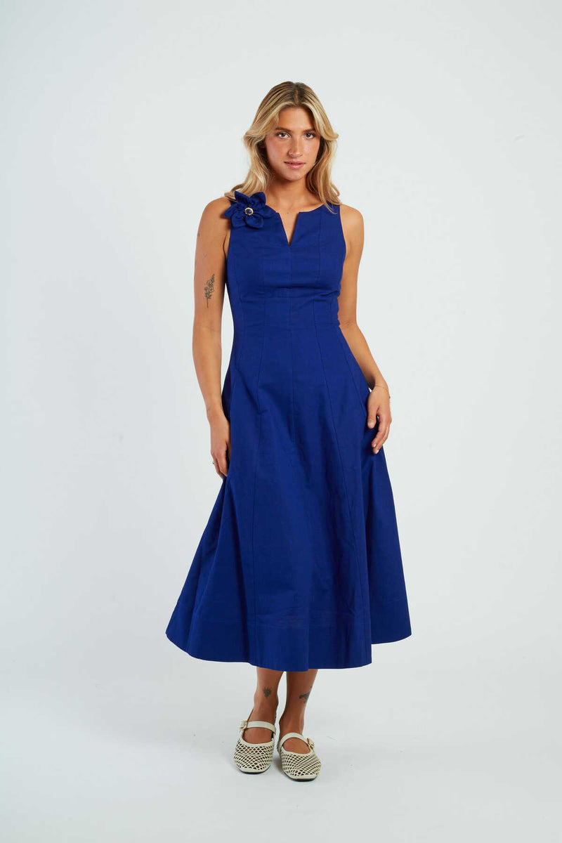 abito con applicazione P615069 GWENOLA MARINE DERHY 