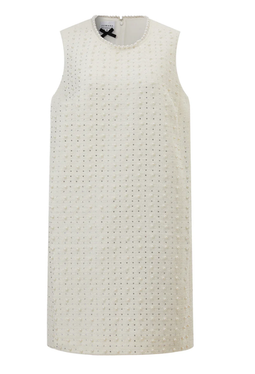 abito con perle e cristalli 080420/836 IVORY EDWARD ACHOUR PARIS 
