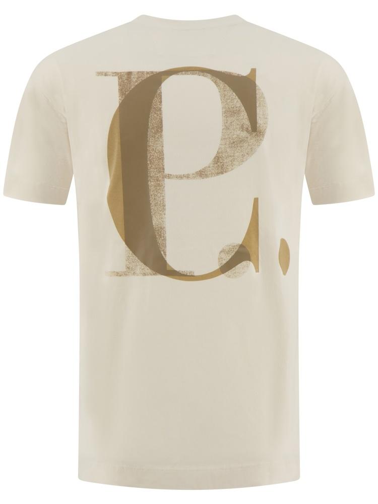 t-shirt sleeve logo 20CMTS087A 005100W 103 CP COMPANY 