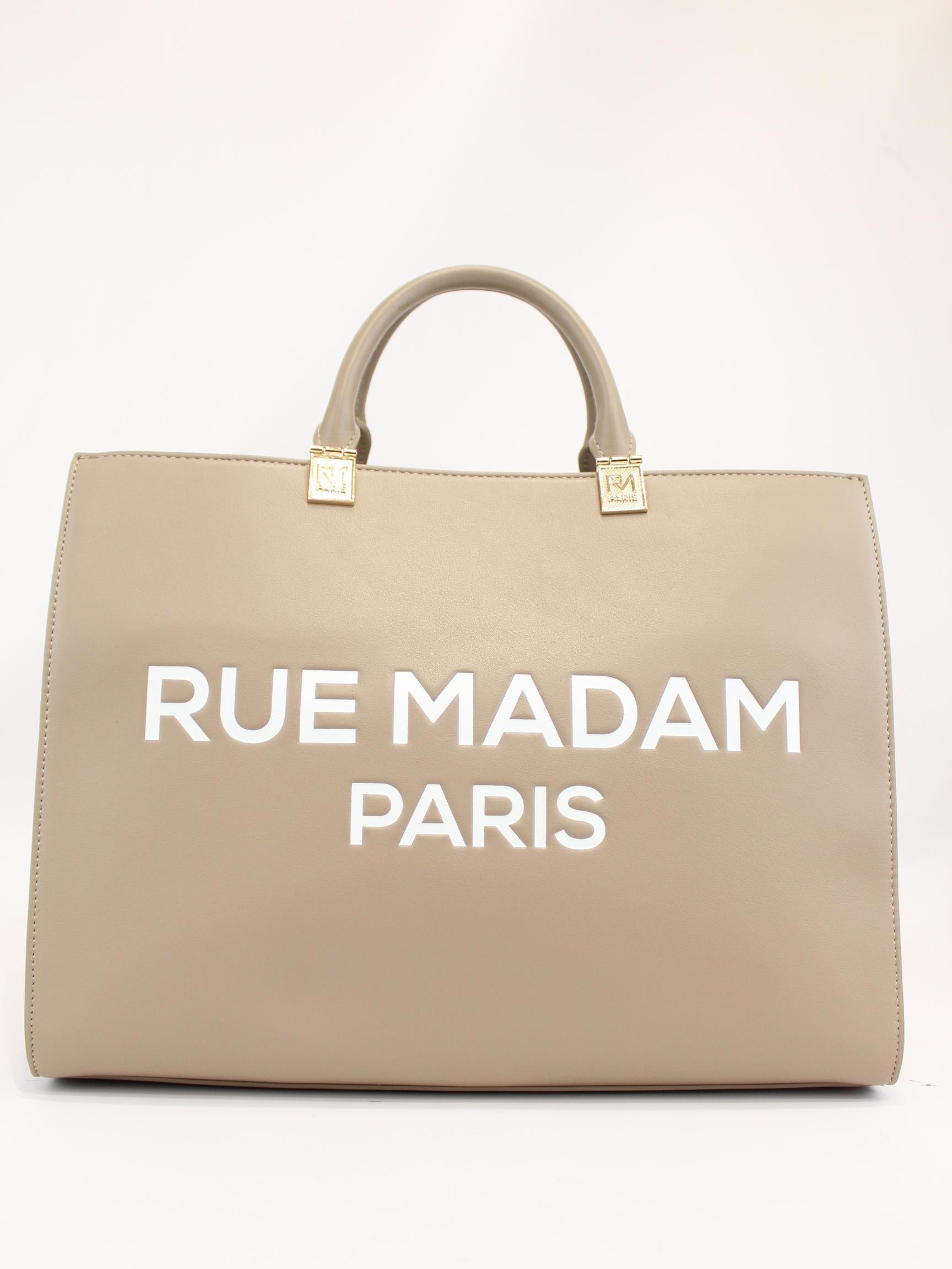 borsa iconique tote 1485 TAUPE RUE MADAM PARIS 