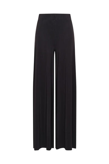 pantalone con gamba a farfalla JH0117 70210 2000 NERO BLACK MALI'PARMI 