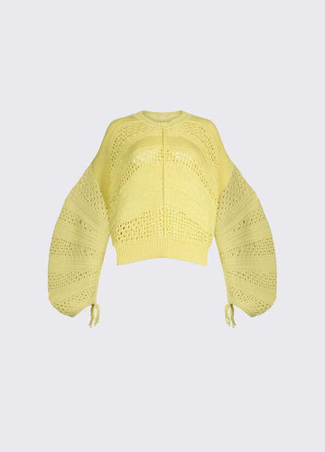maglia in crochet WA6419MA86R 10620 LIU JO WHITE 