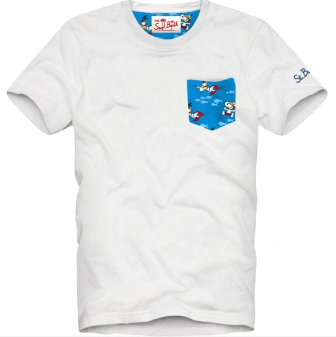 t-shirt con taschino KEA 02987F MC2 SAINT BARTH 