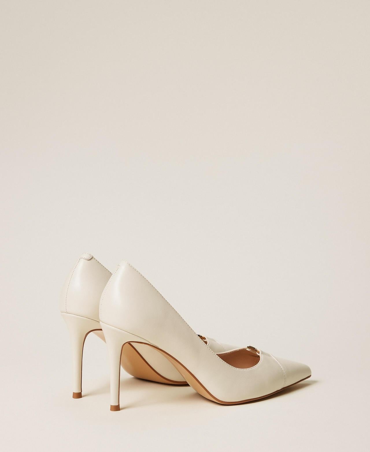 dècollettè alte in pelle 261TCP030 00381 TWINSET 